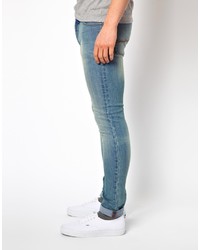 blaue enge Jeans von Asos