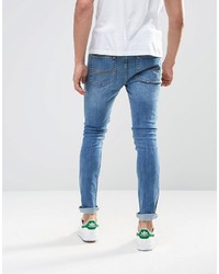 blaue enge Jeans von Asos