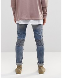 blaue enge Jeans von Asos