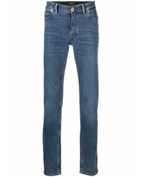 blaue enge Jeans von Brioni
