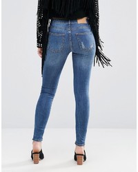 blaue enge Jeans von Cheap Monday