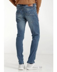 blaue enge Jeans von Crosshatch