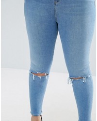 blaue enge Jeans von Asos