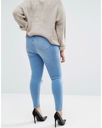 blaue enge Jeans von Asos