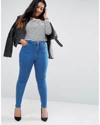 blaue enge Jeans von Asos