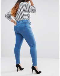 blaue enge Jeans von Asos