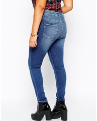 blaue enge Jeans von Asos