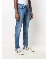 blaue enge Jeans von Diesel