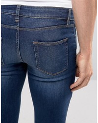 blaue enge Jeans von Asos