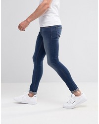 blaue enge Jeans von Asos