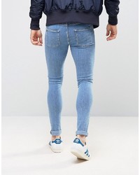 blaue enge Jeans von Asos