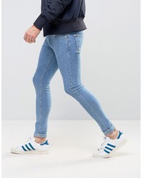 blaue enge Jeans von Asos