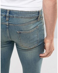 blaue enge Jeans von Asos