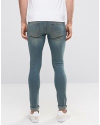 blaue enge Jeans von Asos