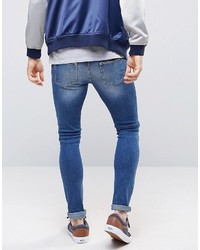 blaue enge Jeans von Asos