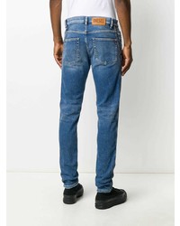 blaue enge Jeans von Diesel