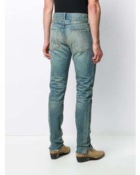 blaue enge Jeans von Ermenegildo Zegna