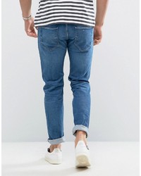 blaue enge Jeans von Selected