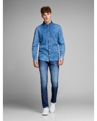 blaue enge Jeans von Jack & Jones