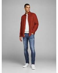 blaue enge Jeans von Jack & Jones