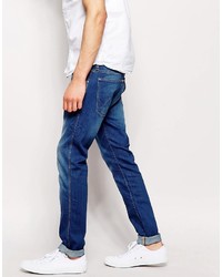 blaue enge Jeans von Wrangler