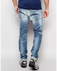 blaue enge Jeans von Diesel