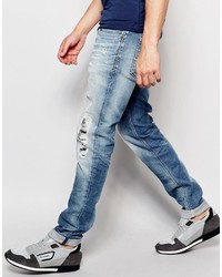 blaue enge Jeans von Diesel