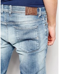 blaue enge Jeans von Diesel