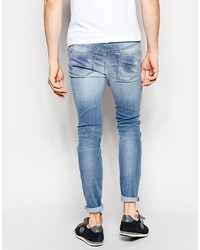 blaue enge Jeans von Diesel