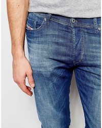 blaue enge Jeans von Diesel