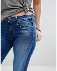 blaue enge Jeans von Replay