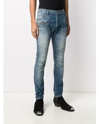 blaue enge Jeans von Balmain