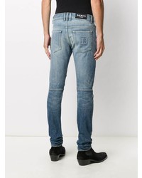 blaue enge Jeans von Balmain