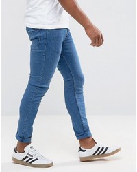 blaue enge Jeans von Mango