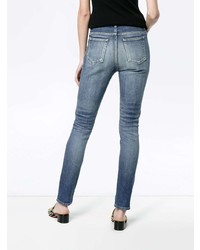 blaue enge Jeans von Saint Laurent