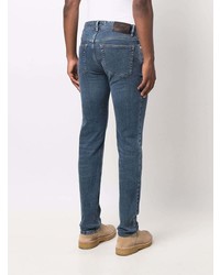 blaue enge Jeans von Brioni