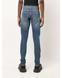 blaue enge Jeans von Alexander McQueen