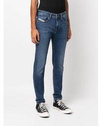 blaue enge Jeans von Diesel