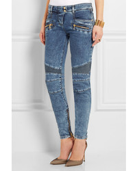 blaue enge Jeans von Balmain