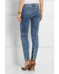 blaue enge Jeans von Balmain