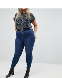 blaue enge Jeans von New Look Plus