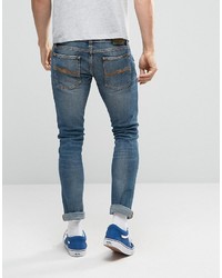 blaue enge Jeans von Nudie Jeans