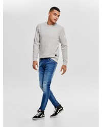 blaue enge Jeans von ONLY & SONS