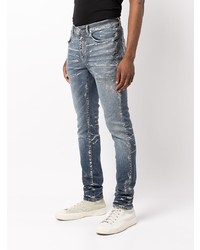 blaue enge Jeans von purple brand