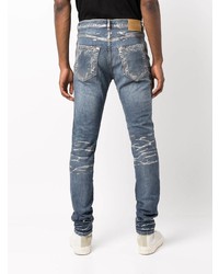 blaue enge Jeans von purple brand