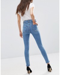 blaue enge Jeans von Asos