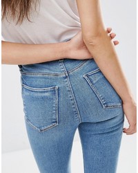 blaue enge Jeans von Asos