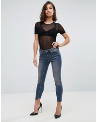 blaue enge Jeans von Asos