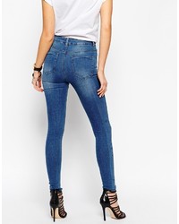 blaue enge Jeans von Asos