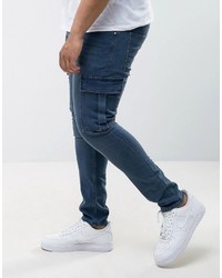 blaue enge Jeans von Asos